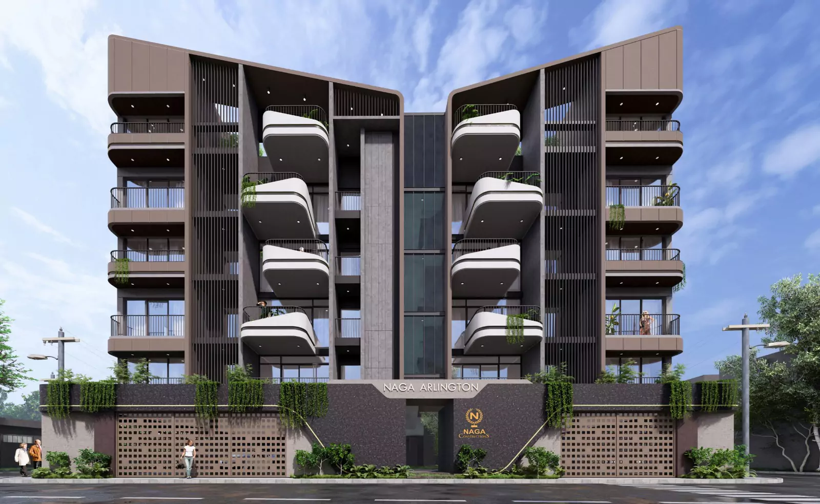 The Arlington architectural facade — 2 & 3 BHK in Malleshwaram, Bangalore by Naga Constructions