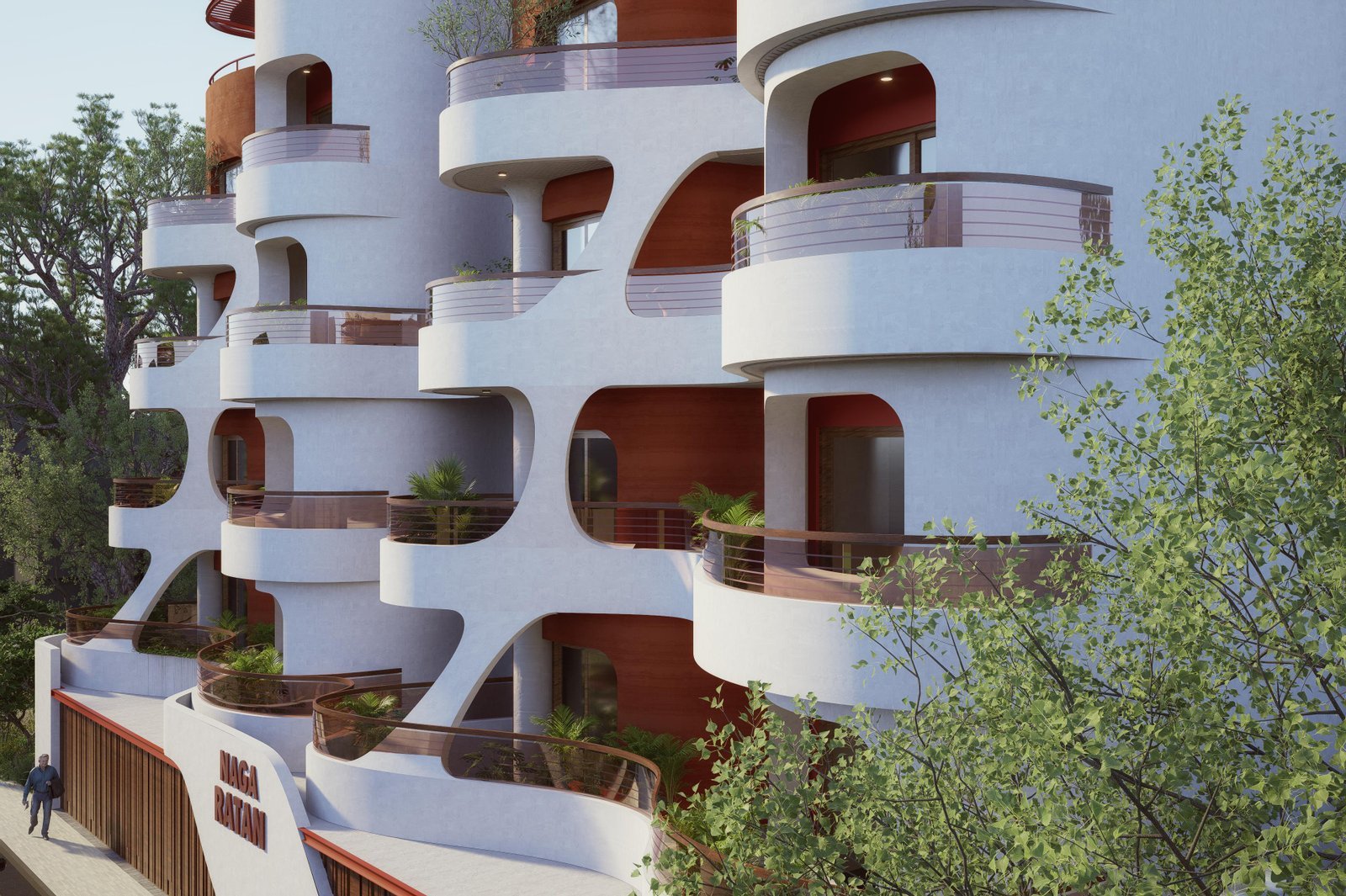 The Ratan architectural facade — 4 BHK in Malleshwaram, Bangalore by Naga Constructions